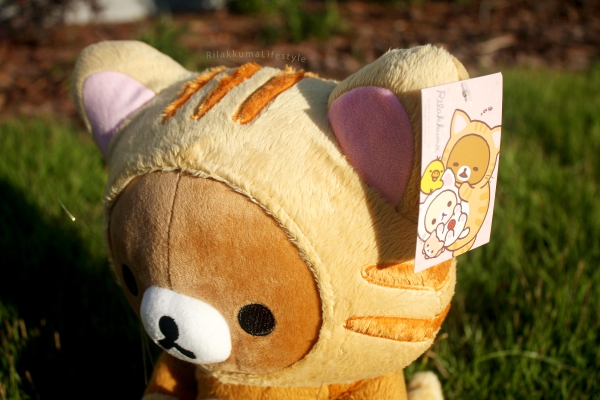Rilakkuma Lifestyle - Rilakkuma plush - Tiger series - taiyaki - cat series - stuffed animal - cute - kawaii - のんびりネコ - リラックマ ぬいぐるみ - hood head and tag art